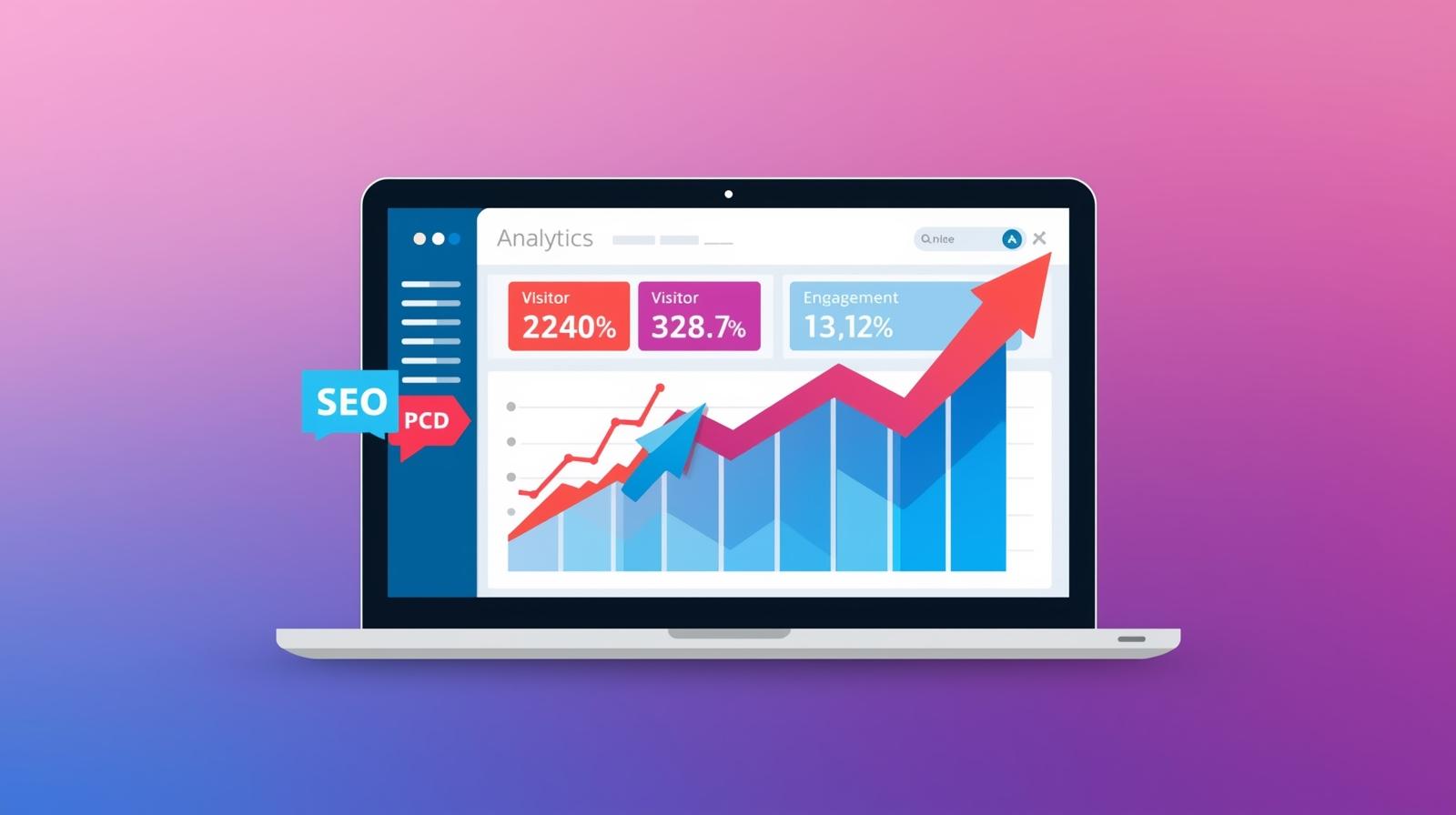 buy website traffic digital marketing illustration